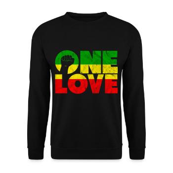un reggae d'amour - Sweat-shirt Unisexe - noir - Devant - Alina (178cm) & Michal (187cm)