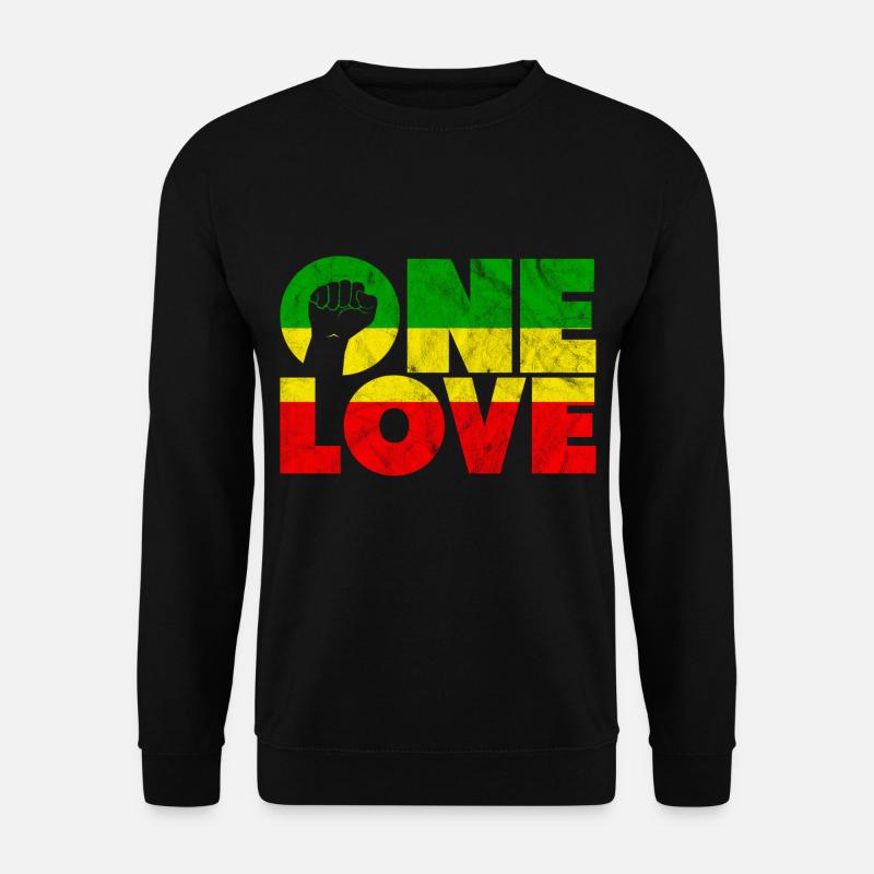a love reggae - Unisex Sweatshirt - black