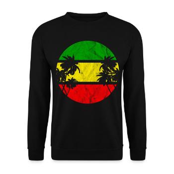 Reggae beach - Unisex Sweatshirt - black - Front - Alina (178cm) & Michal (187cm)