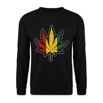 reggae - Unisex Sweatshirt - black - Front - Alina (178cm) & Michal (187cm)