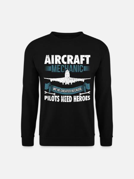 Aeronautical mechanic - Unisex Sweatshirt - black
