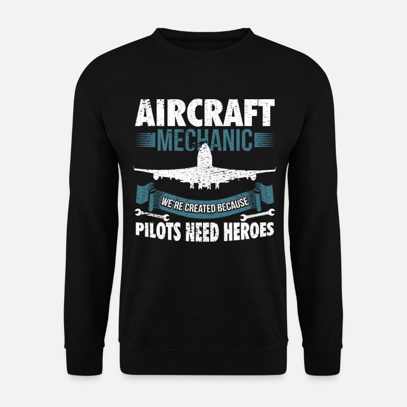 Luftfahrtmechaniker - Unisex Pullover - Schwarz