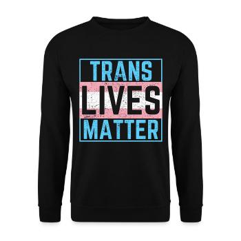 Transgender life - Unisex Sweatshirt - black - Front - Alina (178cm) & Michal (187cm)