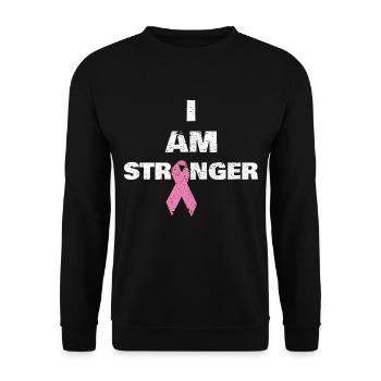 Ich Bin Stärker - Unisex Pullover - Schwarz - Vorne - Alina (178cm) & Michal (187cm)