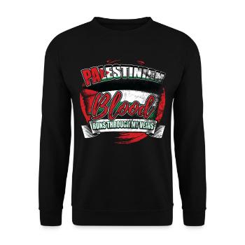 Palestine - Sweat-shirt Unisexe - noir - Devant - Alina (178cm) & Michal (187cm)