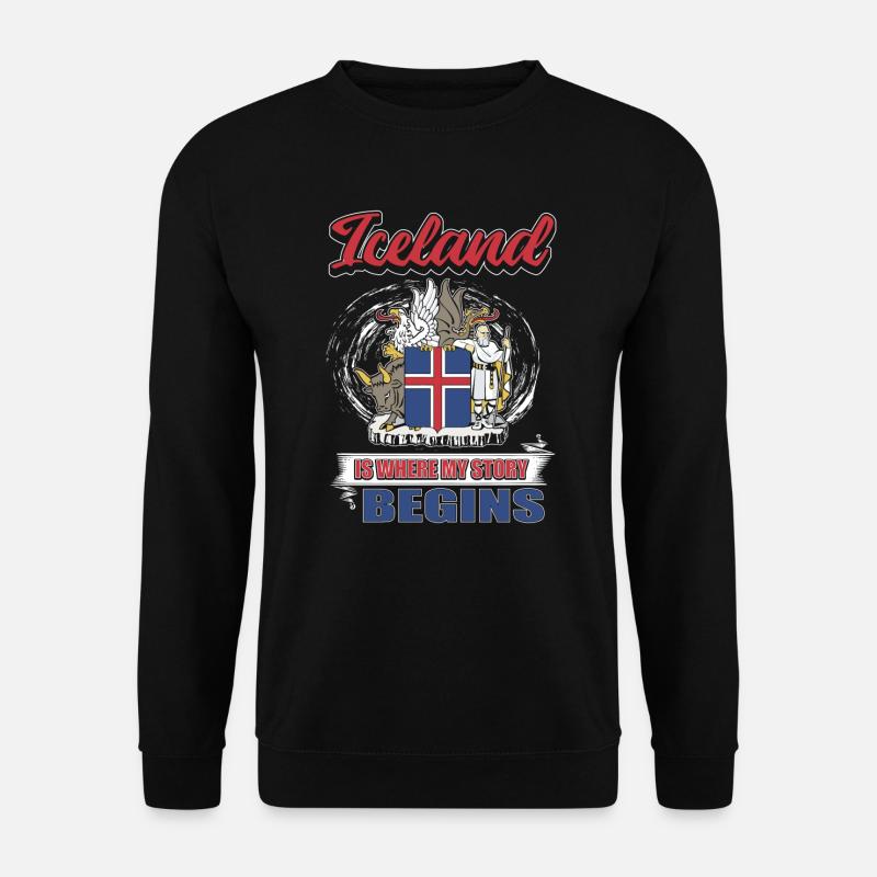 Island - Unisex Pullover - Schwarz