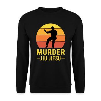 Assassiner brésilien Jiu Jitsu BJJ Martial Arts Funny - Sweat-shirt Unisexe - noir - Devant - Alina (178cm) & Michal (187cm)