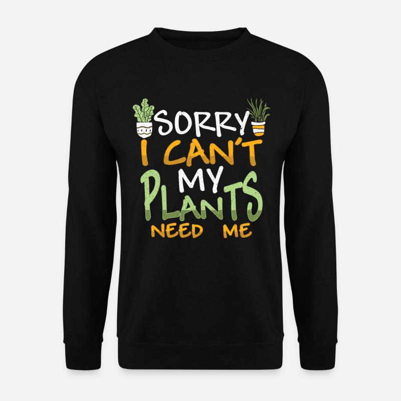 Pflanzen - Unisex Pullover - Schwarz