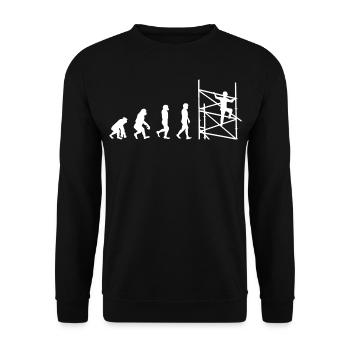 Gerüstgerüst Baugerüst Evolution - Unisex Pullover - Schwarz - Vorne - Alina (178cm) & Michal (187cm)