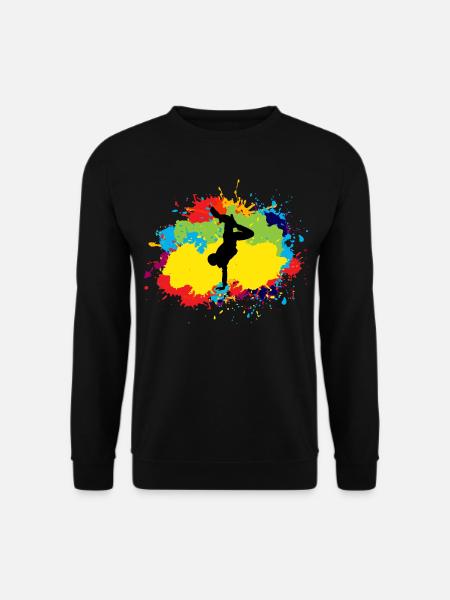 Breakdance Breakdancing Break-dancer Watercolour - Unisex Sweatshirt - black