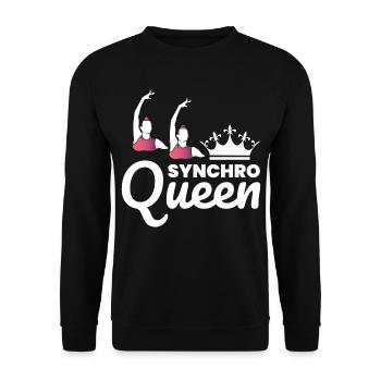 Synchro Swim Swimmer Synchronized Swimming Funny - Unisex Sweatshirt - black - Front - Alina (178cm) & Michal (187cm)