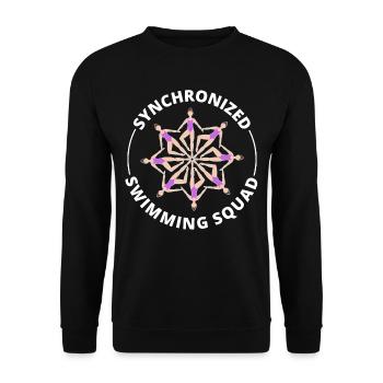 Synchro Swim Swimmer Synchronized Swimming Squad - Unisex Sweatshirt - black - Front - Alina (178cm) & Michal (187cm)
