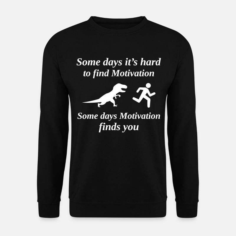 Lauflauf Läufer Marathon Dinosaurier T-Rex Lustig - Unisex Pullover - Schwarz