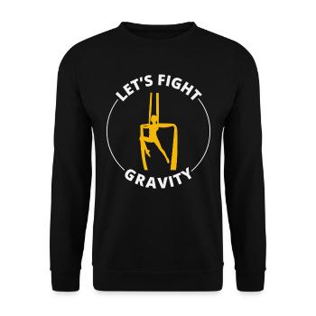 Aerial Silks Dancer Aerialist Air Yoga Acrobatics - Unisex Sweatshirt - black - Front - Alina (178cm) & Michal (187cm)