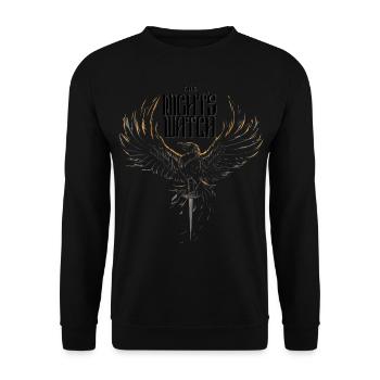 Game Of Thrones The Night's Watch - Unisex Sweatshirt - black - Front - Alina (178cm) & Michal (187cm)