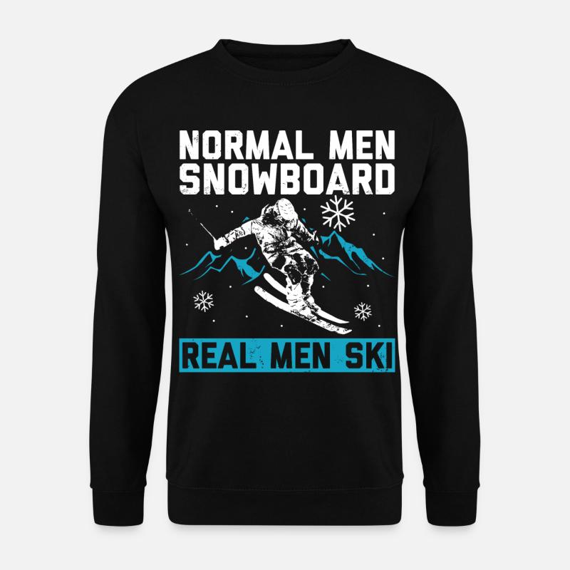 Skiing - Unisex Sweatshirt - black