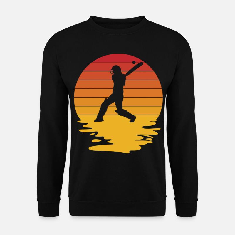 Cricketer CricketEr Cricket Match Gift - Unisex Sweatshirt - black