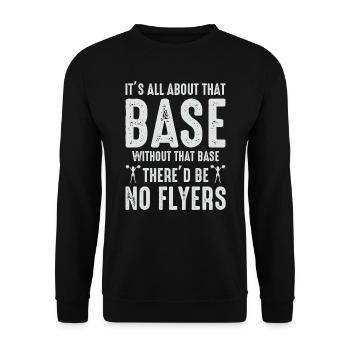 Cheerleader Cheerleading Girl Cheering Lustig - Unisex Pullover - Schwarz - Vorne - Alina (178cm) & Michal (187cm)