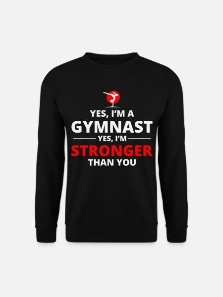 Gymnastics Gymnast Backflip Tumbling Acrobatics - Unisex Sweatshirt - black