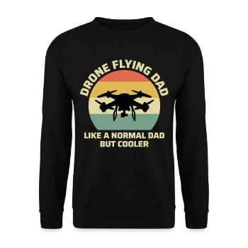 FPV Drone Racing Quadcopter RC Pilot Vater Vater - Unisex Pullover - Schwarz - Vorne - Alina (178cm) & Michal (187cm)