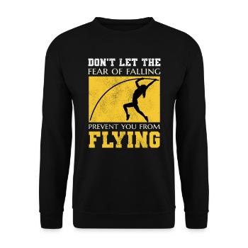Saut à la perche Saut en hauteur Athlétisme - Sweat-shirt Unisexe - noir - Devant - Alina (178cm) & Michal (187cm)
