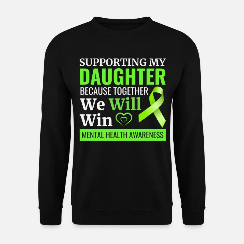 Bewusstsein für psychische Gesundheit - Unisex Pullover - Schwarz