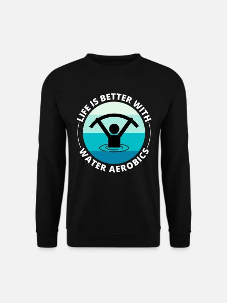 Wassergymnastik Aquatische Fitness Aqua Exercise - Unisex Pullover - Schwarz