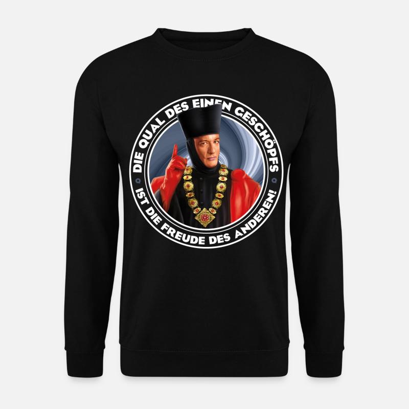 Star Trek The Next Generation Q Spruch - Unisex Pullover - Schwarz