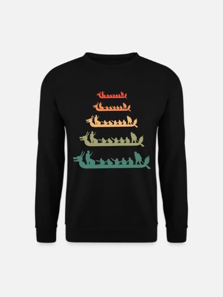 Drachenboot Racing Crew Paddlers Wassersport - Unisex Pullover - Schwarz