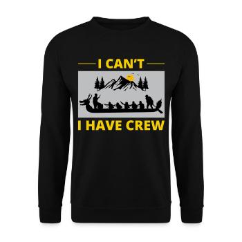Dragon Boat Racing Crew Paddlers Water Sport - Unisex Sweatshirt - black - Front - Alina (178cm) & Michal (187cm)