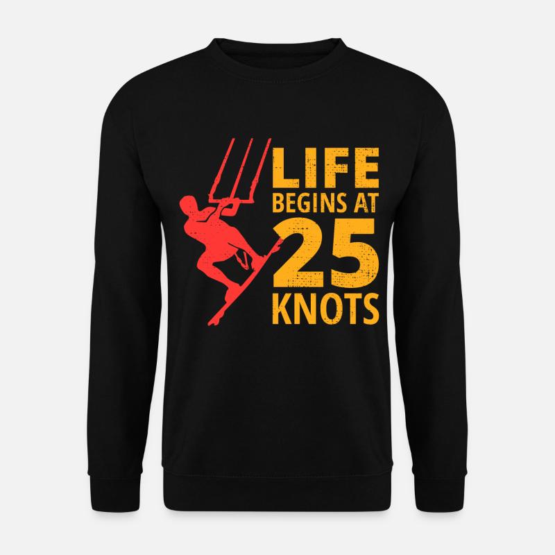 Kitesurf Kiteboard Kiteboarder Kitesurf - Sweat-shirt Unisexe - noir