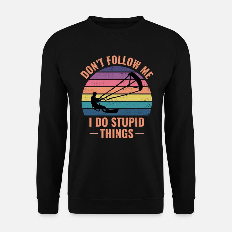 Kitesurf Kiteboard Kiteboarder Kitesurf - Sweat-shirt Unisexe - noir