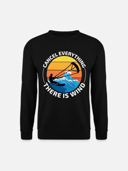 Kitesurfing Kiteboarding Kiteboarder Kitesurf - Unisex Sweatshirt - black