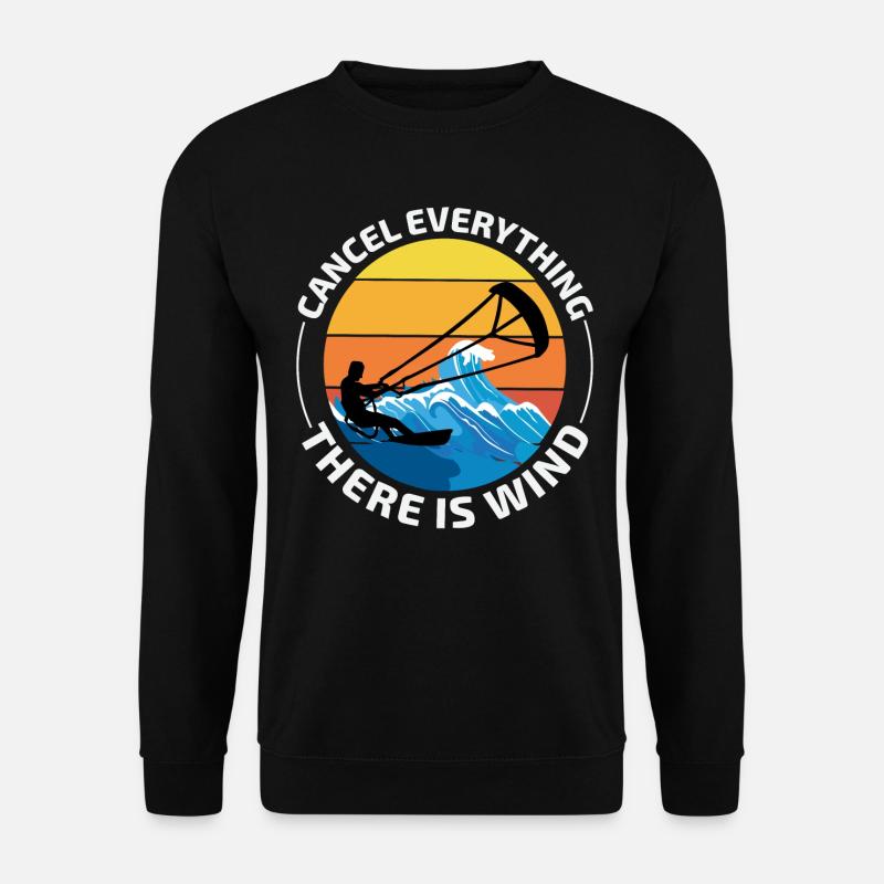 Kitesurfen Kiteboarding Kiteboarder Kitesurf - Unisex Pullover - Schwarz