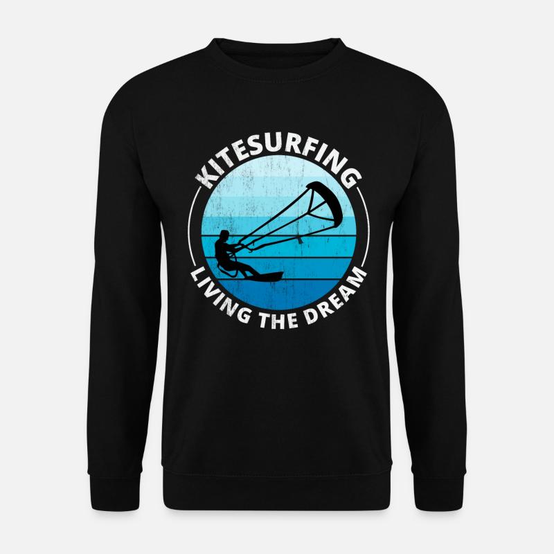 Kitesurfing Kitesurf Kiteboarding Kiteboarder - Unisex Sweatshirt - black