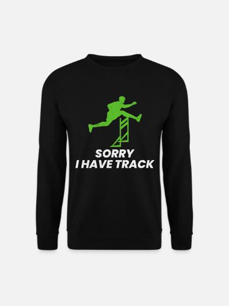 Hürden Hürdenlauf Hürdenläufer Läufer Athleten - Unisex Pullover - Schwarz