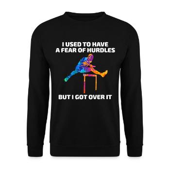 Hurdles Hurdling Hurdler Running Runner Athletes - Unisex Sweatshirt - black - Front - Alina (178cm) & Michal (187cm)