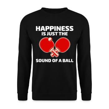 Ping Pong Master Entraîneur de Tennis de Table Paddle Player - Sweat-shirt Unisexe - noir - Devant - Alina (178cm) & Michal (187cm)