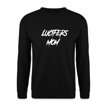 Goth Mom Lucifers Mom - Unisex Sweatshirt - black - Front - Alina (178cm) & Michal (187cm)