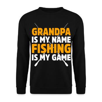 Pêcheur Drôle pêche Pêche à la mouche Poisson - Sweat-shirt Unisexe - noir - Devant - Alina (178cm) & Michal (187cm)