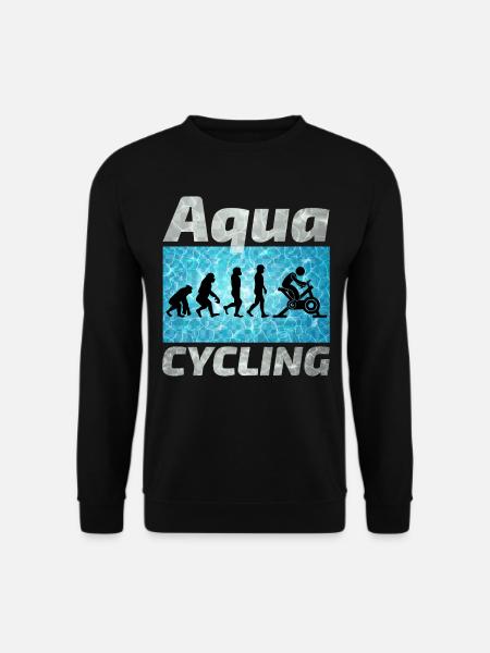 Aqua Cycling Schwimmbad Fitness Evolution - Unisex Pullover - Schwarz