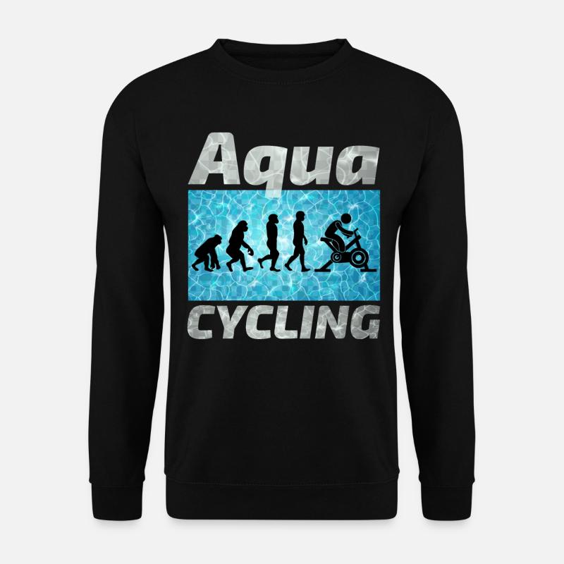 Aqua Cycling Schwimmbad Fitness Evolution - Unisex Pullover - Schwarz
