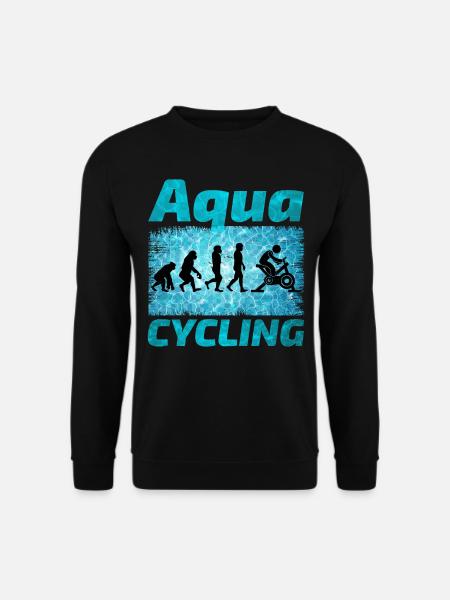 Aqua Cycling Schwimmbad Fitness Evolution - Unisex Pullover - Schwarz