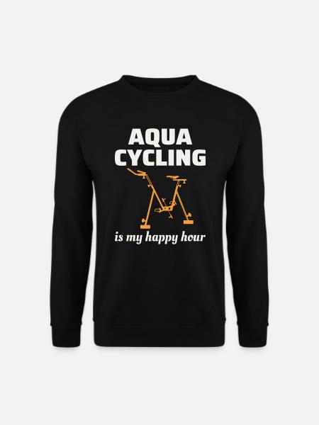 Aqua Cycling Schwimmbad Fitness Training Coach - Unisex Pullover - Schwarz