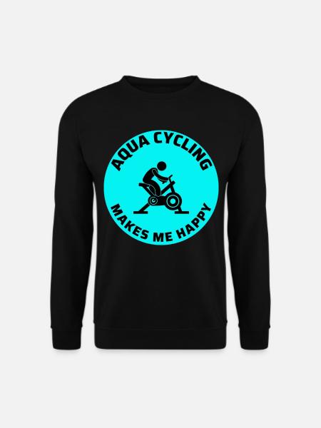 Aqua Cycling Schwimmbad Fitness Training Coach - Unisex Pullover - Schwarz