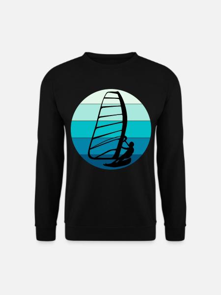 Windsurfen Windsurfen Windsurfer Surfen Wassersport - Unisex Pullover - Schwarz