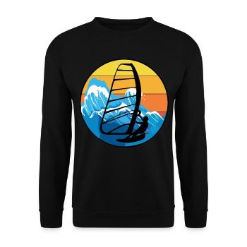 Planche à voile Planche à voile Planche à voile Surf Water Sport - Sweat-shirt Unisexe - noir - Devant - Alina (178cm) & Michal (187cm)
