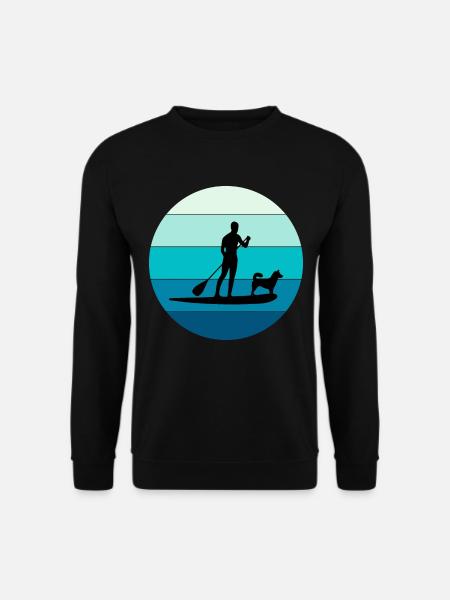 Paddleboarding Paddleboard Paddle Water sports Dog - Unisex Sweatshirt - black