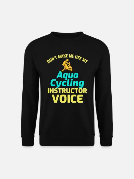 Aqua Radfahren Schwimmbad Fitness Training Lustig - Unisex Pullover - Schwarz