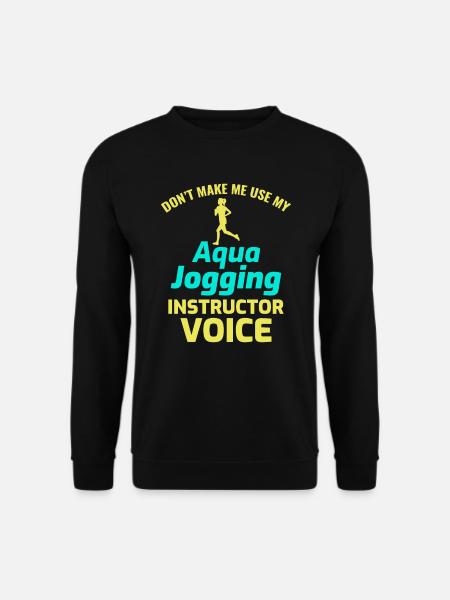 Deep Water Aqua jogging Pool Running Fitness - Unisex Pullover - Schwarz